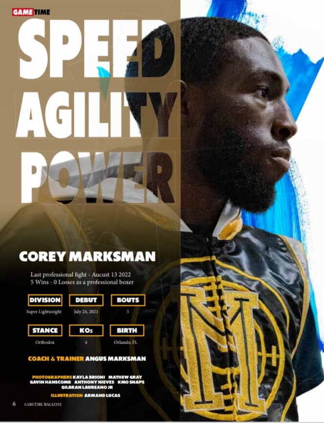 GameTime Magazine Fighter Edition Featuring Corey Marksman - Image 2